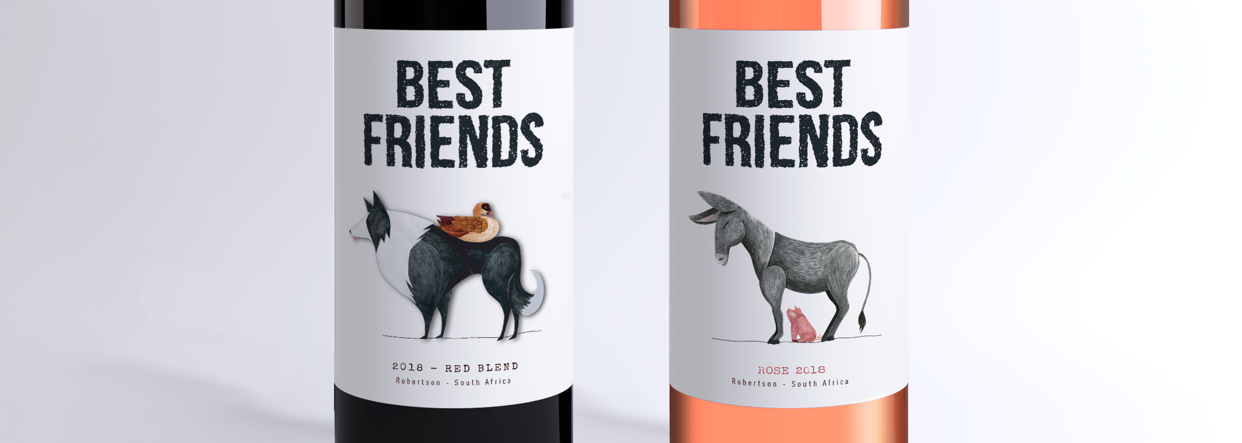 Best Friends - Zandvliet Wine Label-1