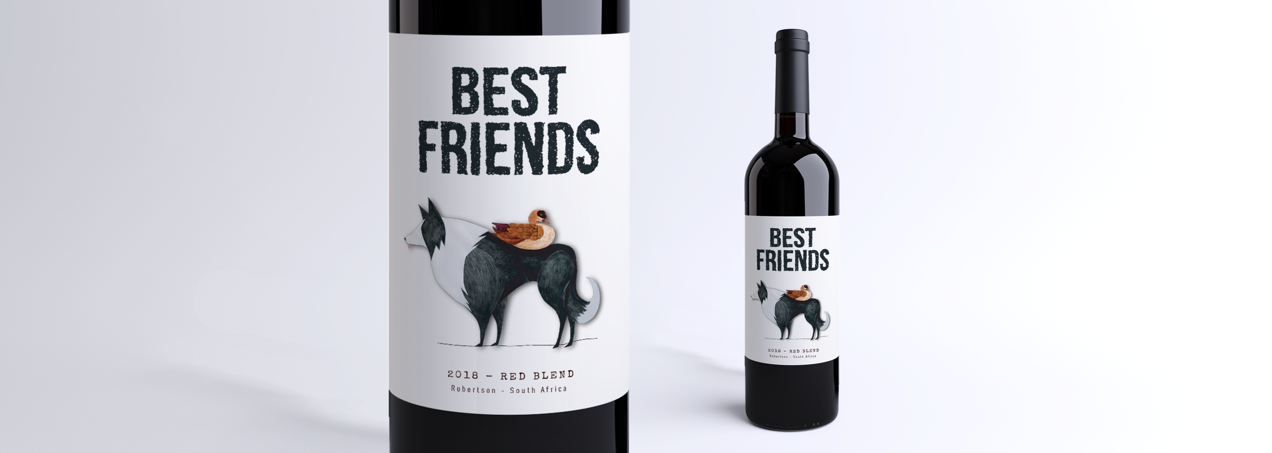 Best Friends - Zandvliet Wine Label Design-3